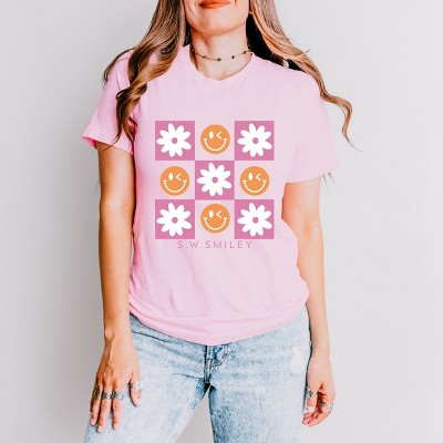 Simply Sage Market S.W.Smiley Retro Smiley Face Short Sleeve Tee