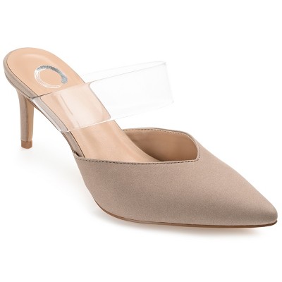 Journee Collection Women's Ollie Mules Low Stiletto Pointed Toe Pumps