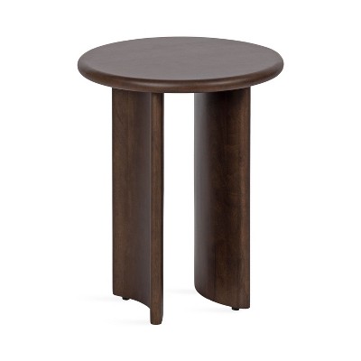 Kate and Laurel Erys Wood Side Table, 16x16x20, Dark Brown