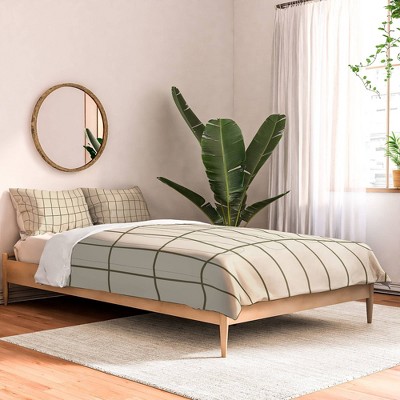 King Alisa Galitsyna Back to Basics Comforter Set Beige - Deny Designs: Microfiber, Reversible, 3-Piece Set with Shams