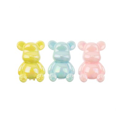 John Bead Super Cute Acrylic Bears Spring Mix Bead Kit, 3pcs