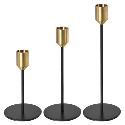 Unique Bargains Metal Modern Elegant Rust Resistant Wedding Party Candle Holder