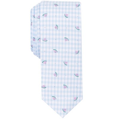 bar III Mens Watermelon Gingham Self-tied Necktie