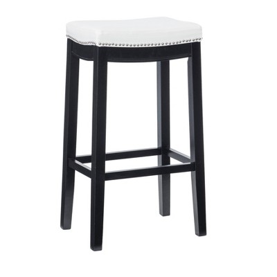 Padded Saddle Seat Barstool Hardwood - Linon
