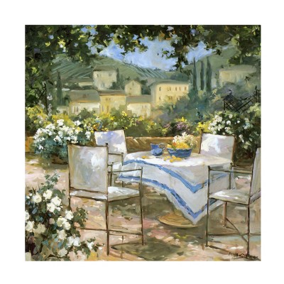 Trademark Fine Art - Allayn Stevens  Tuscany Terrace I Canvas Art