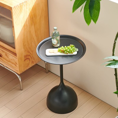 Hrinhom 15.8"W Round Accent Side Table