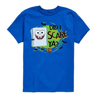 Boys' - SpongeBob SquarePants - Did I Scare Ya Short Sleeve Graphic T-Shirt