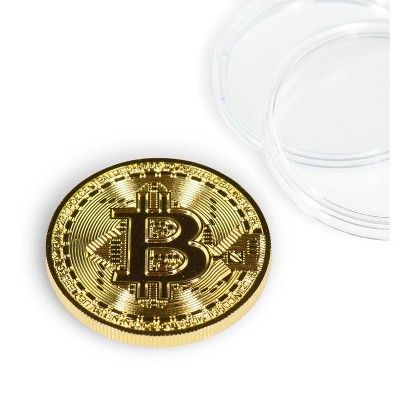 Toynk Bitcoin Collectible|Gold Plated Commemorative Blockchain Coin| Collector's Coin