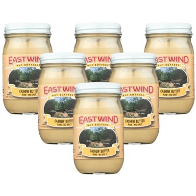 East Wind Raw Cashew Nut Butter - 6 pack, 16 oz