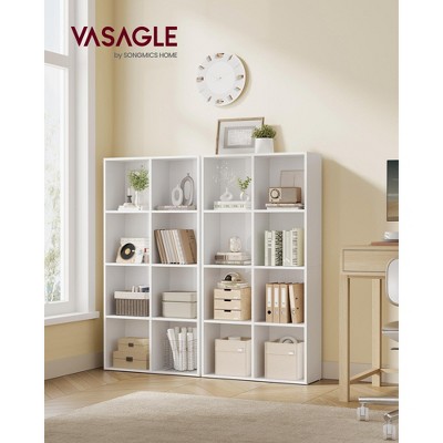 Cube Storage Shelf, Open Bookcase Organizer, Bookshelf, Display Shelf for Living Room, Office, Dining Room