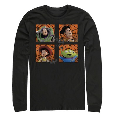 Men's Toy Story Halloween Character Cobweb Long Sleeve Shirt