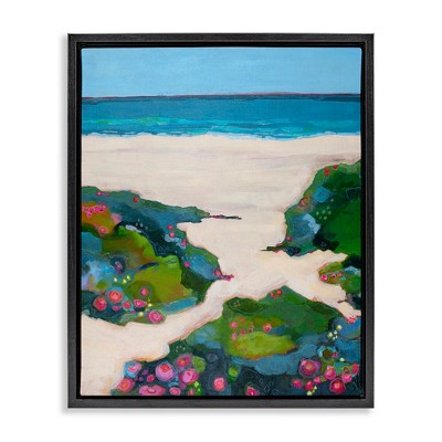 Stupell Industries Coast Is Clear Landscape Floating Frame Canvas Art