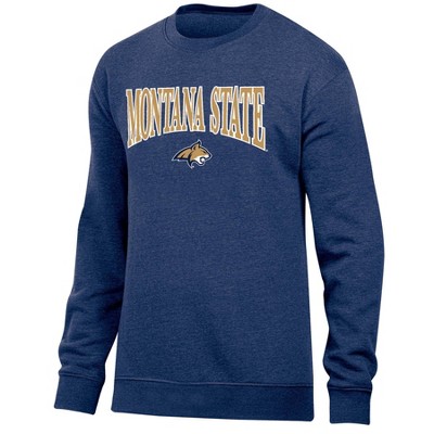 NCAA Montana State Bobcats Men's Crew Neck Fleece Sweatshirt