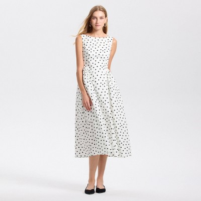 Women's Cap Sleeve Gathered Waist Midi A-Line Dress - A New Day™