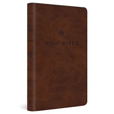 ESV Premium Church Bible, Large Print (Trutone, Brown) - by  Esv Bibles (Leather Bound)