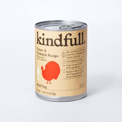 Turkey and White Fish Recipe for Healthy Digestion Adult Wet Dog Food - Kindfull™ 12.5oz