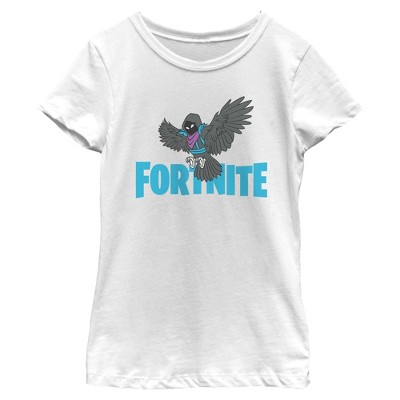 Girls Fortnite Raven Logo T Shirt