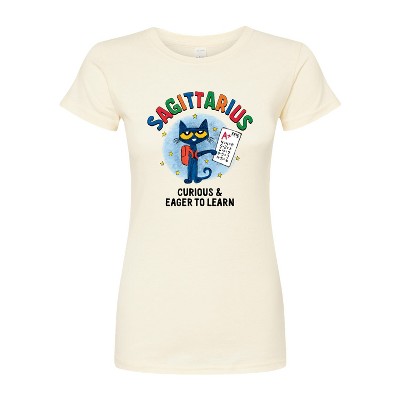 Women's - Pete the Cat - Sagittarius Fitted Graphic T-Shirt