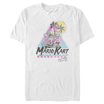 Men's Nintendo Mario and Luigi Retro Beach Race T-Shirt
