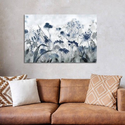 iCanvas Inky Indigo Blue by Tava Studios Canvas Print Wall Art