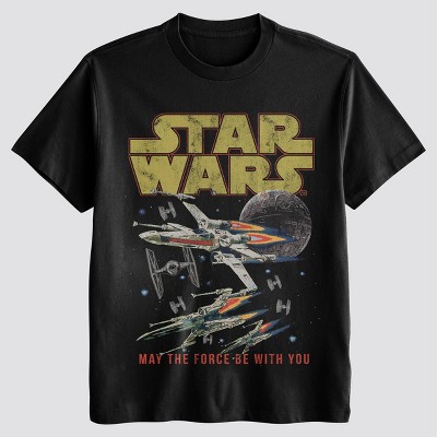 Men's Star Wars May The Force Graphic T-Shirt - Black