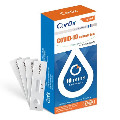 CorDx TyFast at-Home COVID-19 Antigen Rapid Test Kit, Fast Results in 10 Minutes (510K)