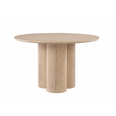 Best Master Furniture,Cato Light Oak Round Dining Table