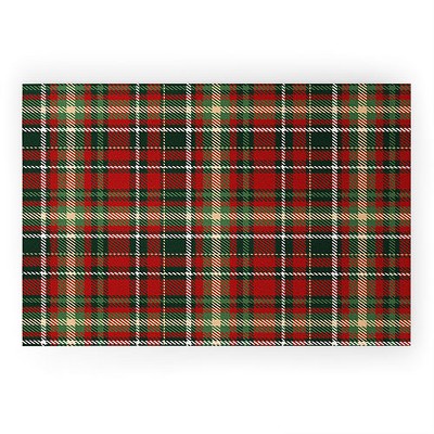 Avenie Christmas Plaid Large Welcome Mat - Deny Designs