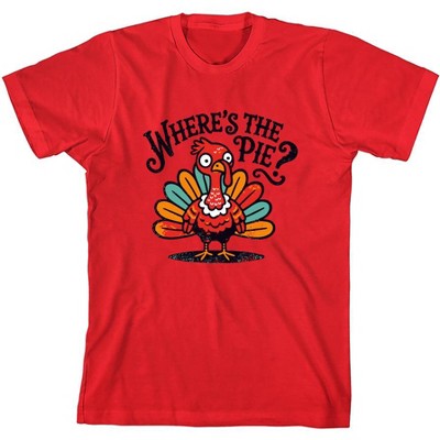 Where's The Pie Youth Crew Neck Short Sleeve Tee