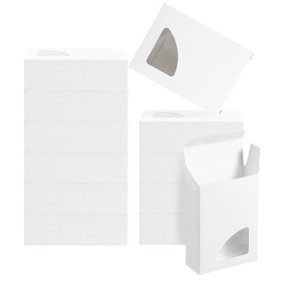 Unique Bargains Paper Homemade Soap Box with Triangle PVC Window 40 Pcs