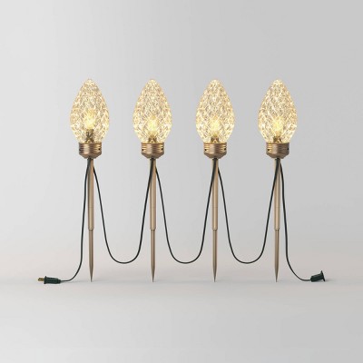 4pc LED Big Bulb Christmas Novelty Pathway - Wondershop™