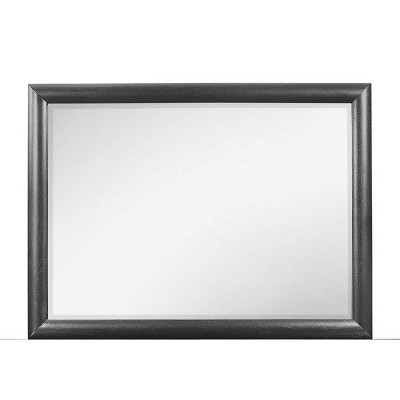 GlasFlength Decorative Wall Mirrors Professional Mirror Polished Mirror Sleek Mirror Modern Mirror Rectangular Mirror for Room, Gray, 46.5"*0.7"*34.5"