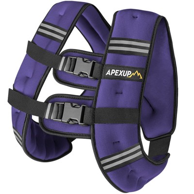 HOMLUX 15lbs Unisex Weighted Vest Fitness Gift for Men Women Strength Training Running Workout Equipment