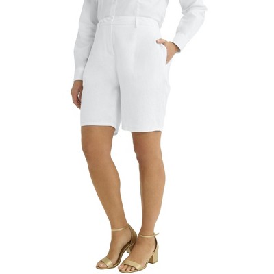 Jessica London Tailored Linen Short