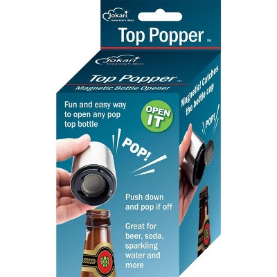 Jokari Magnetic Automatic One Handed Push Down Bottle Top Pop Opener for Beer or Soda