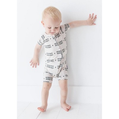 Double Zipper Shortie Romper | Mama's Boy | Mother's Day | Charlie Lou Baby