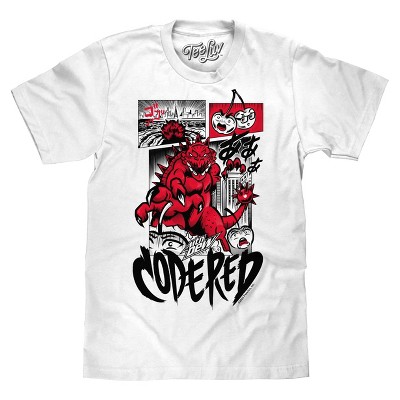 Tee Luv Mtn Dew Code Red Comic Book T-Shirt