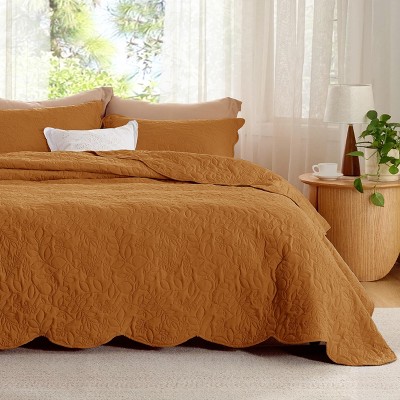 Pre-Washed Bedspread Bedding Sets Ultra Soft Coverlet Quilted Bedding for All Seasons