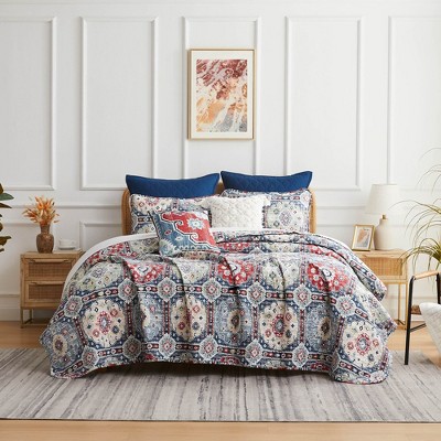 Southshore Fine Living Kilim Oversized 7-Piece Quilt Bedding Set