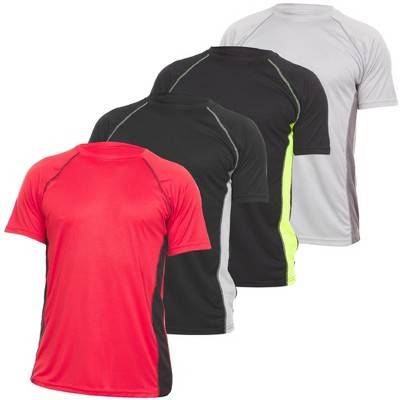 Daresay Mens Dri Fit Shirts Moisture Wicking Tshirt For Men Gym Shirts For Men, Up to 3XL, Pack of 4