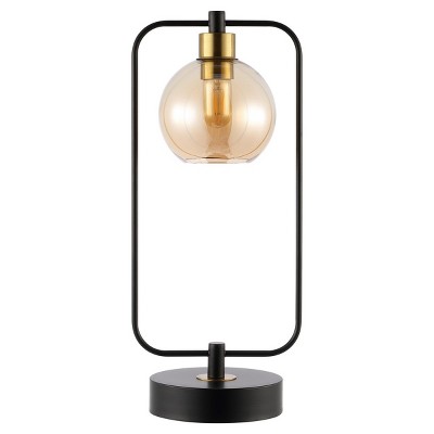 Jayson Table Lamp - 23.25 Inch Height - TBL4524 - Black/Amber - Safavieh
