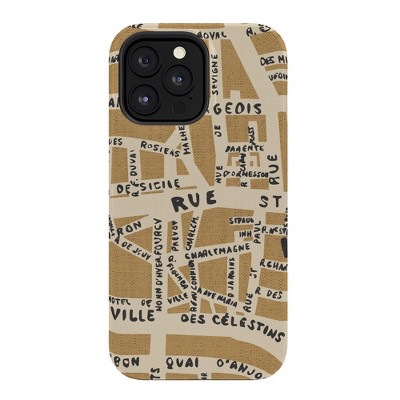 Holli Zollinger PARIS MAP RUSTIC Tough Tough iPhone 15 Case - Society6