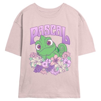Junior's Tangled Pascal Flowers T-Shirt