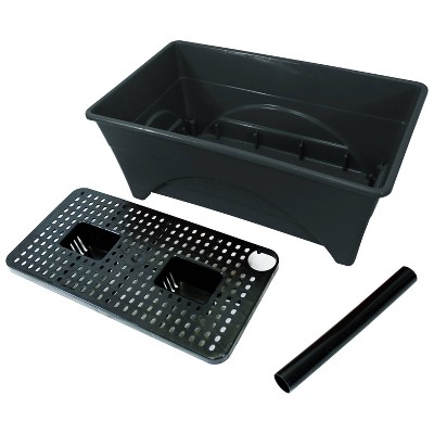 Emsco Start Pickin' Raised Bed Grow Box Rectangular Indoor Outdoor Planter 20.25"x12.5"x10"
