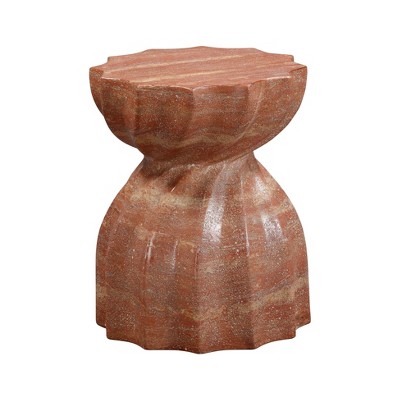 Turin Indoor / Outdoor Concrete Stool Red