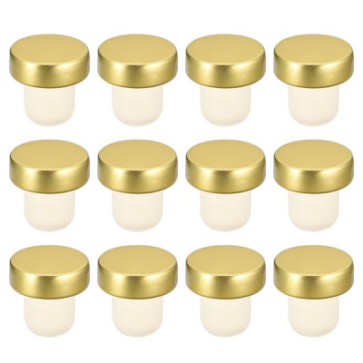 Unique Bargains Rubber Aluminum T-shaped Reusable Sealing Wine Bottle Stopper 24 Pcs
