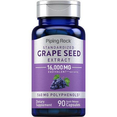 Piping Rock Grape Seed Extract 16,000 mg | 90 Capsules