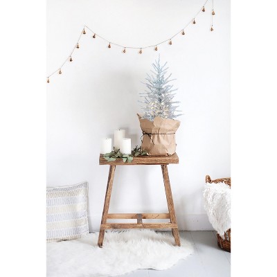Perfect Holiday 2' Pre-Lit Burlap Base Tinsel Tree