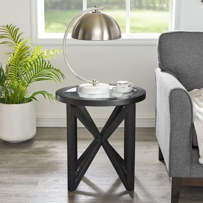 Glass Coffee Table End Table Cocktail Table Center Table Side Table Accent Table, Oval/Round - ModernLuxe