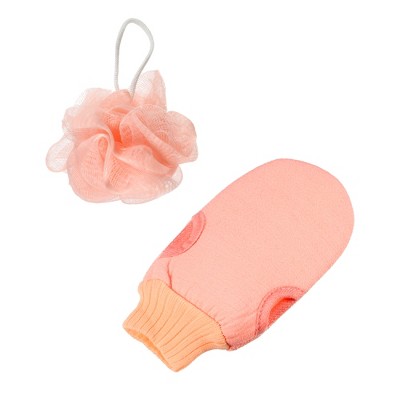 Unique Bargains Bath Brush Set 1.97"x4.72" 1 Set